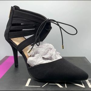 Black & gold stilettos